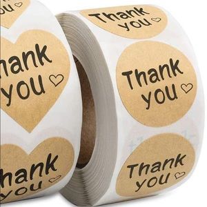 Thank you shipping stickers